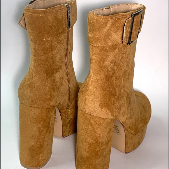 Suede Platform Boots - Picture 4 of 5